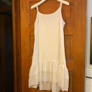 White Shirt Extender Tunic Tank